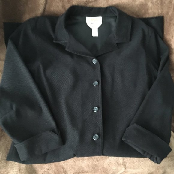 Talbots Moleskin Black Dress - Picture 3 of 8